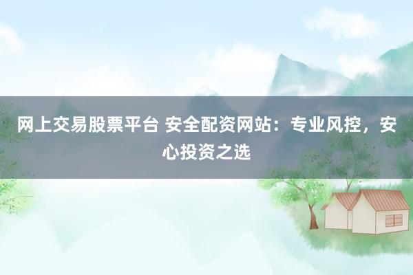 网上交易股票平台 安全配资网站：专业风控，安心投资之选