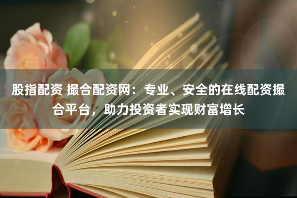 股指配资 撮合配资网：专业、安全的在线配资撮合平台，助力投资者实现财富增长